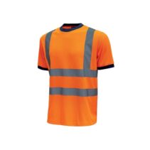 Upower Glitter Camiseta con Rayas Reflectantes - Talla 2XL - Cuello y Mangas en Costillas Elasticas