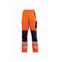 Upower Roy Pantalones de Alta Visibilidad Elasticos - Talla 3XL - Tejido Stretch