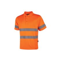 Upower Enif Polo de Trabajo Alta Visibilidad - Talla S - Franjas Reflectantes