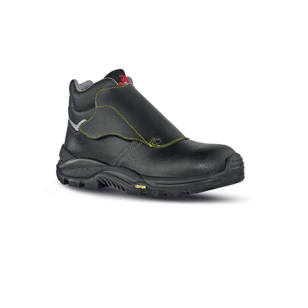 Upower Bulls L Calzado de Seguridad Altos - Talla 40 - Empeine Piel Grana Mina Hidrofugo