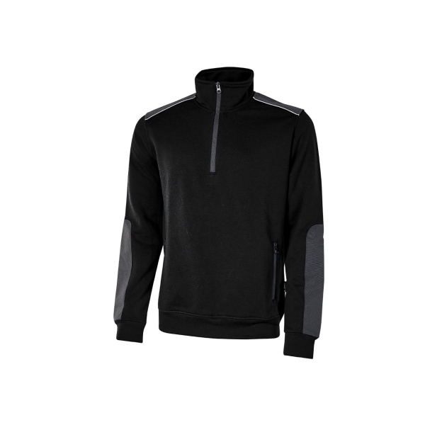 Upower Cushy Sudadera Cepillada con Media Cremallera - Talla 4XL - Cuello Alto