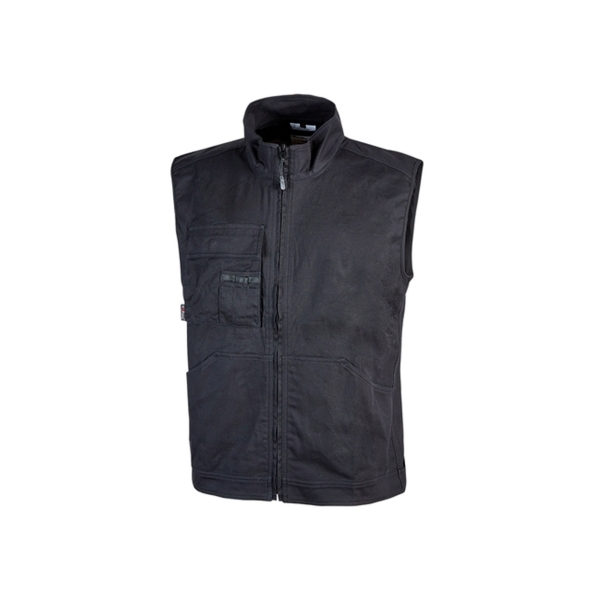 Upower Wave Chaleco de Trabajo en Algodon Elastico - Talla 3XL - Bolsillos Frontales Amplios