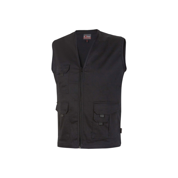 Upower Chica Chaleco Multibolsillos de Algodon Elastico - Talla 5XL - Ligero