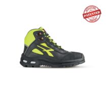 Upower Form S ESD Zapato de Seguridad Alto - Talla 48 - Cuero de Grano Suave