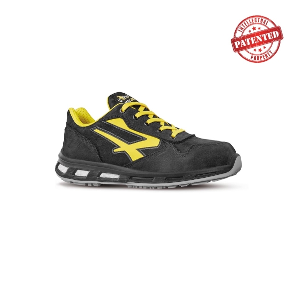 Upower Bolt S ESD Calzado de Seguridad Bajos - Talla 36 - Cuero Nubuck Resistente al Agua