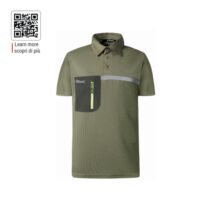 Upower Libra Polo Hombre Termorregulador - Talla 5XL - Antimicrobiano HeiQ Pure