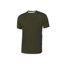 Upower Road Pack de 5 Camiseta de Manga Corta Polycotton - Talla 3XL - Slim-Fit