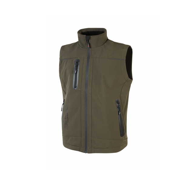 Upower Universe Chaleco Softshell Impermeable - Talla 2XL - Transpirable y Resistente al Viento