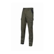 Upower Guapo Pantalones de Trabajo de Algodon Elastico - Talla 4XL - Bolsillos Multifuncionales