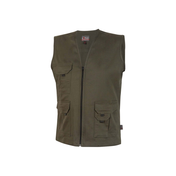 Upower Chica Chaleco Multibolsillos de Algodon Elastico - Talla 5XL - Ligero