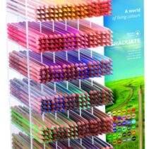 Lyra Graduate Expositor con 432 Lapices de Colores - Hexagonal - Color Negro