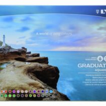Lyra Graduate Pack de 36 Lapices de Colores Acuarelables con 1 Pincel Incluido - Hexagonal - Estuche de Metal - Colores Surtidos