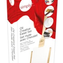 Daler Rowney Simply Creativo Pack de 40 Piezas - Pìntura al Oleo - Caballete - Colores Surtidos