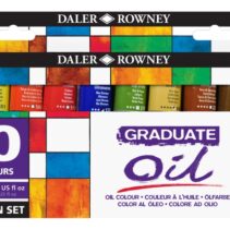 Daler Rowney Graduate Pack de 10 Pinturas al Oleo Selection Set - Tubos de Aluminio - 38ml - Colores Surtidos