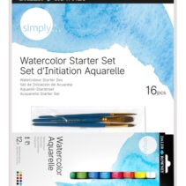 Daler Rowney Simply Pack de 16 Piezas - Acuarelas - Set de Iniciacion - Colores Surtidos