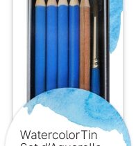 Daler Rowney Simply Pack de 8 Piezas - Lapices Acuarelables - Estuche Metalico - Colores Surtidos