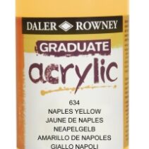Daler Rowney Graduate Pintura Acrilica - Botella de Plastico - 500ml - Color Amarillo de Napoles