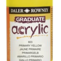 Daler Rowney Graduate Pintura Acrilica - Botella de Plastico - 500ml - Color Amarillo Primario