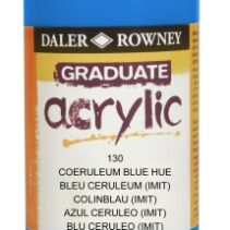 Daler Rowney Graduate Pintura Acrilica - Botella de Plastico - 500ml - Color Azul Ceruleo