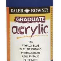 Daler Rowney Graduate Pintura Acrilica - Botella de Plastico - 500ml - Color Azul Ftalo