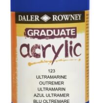 Daler Rowney Graduate Pintura Acrilica - Botella de Plastico - 500ml - Color Azul Ultramarino