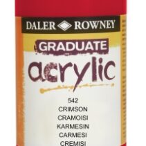 Daler Rowney Graduate Pintura Acrilica - Botella de Plastico - 500ml - Color Carmesi