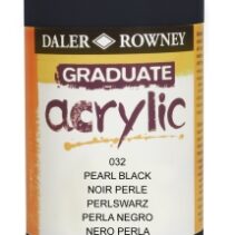 Daler Rowney Graduate Pintura Acrilica - Botella de Plastico - 500ml - Color Negro Perla