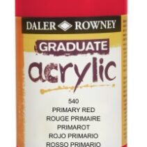 Daler Rowney Graduate Pintura Acrilica - Botella de Plastico - 500ml - Color Rojo Primario
