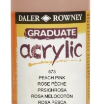 Daler Rowney Graduate Pintura Acrilica - Botella de Plastico - 500ml - Color Rosa Melocoton