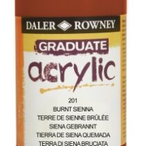 Daler Rowney Graduate Pintura Acrilica - Botella de Plastico - 500ml - Color Siena Quemada
