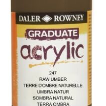 Daler Rowney Graduate Pintura Acrilica - Botella de Plastico - 500ml - Color Sombra Natural