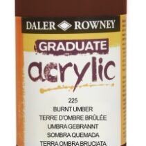 Daler Rowney Graduate Pintura Acrilica - Botella de Plastico - 500ml - Color Sombra Tostada