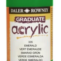 Daler Rowney Graduate Pintura Acrilica - Botella de Plastico - 500ml - Color Verde Esmeralda