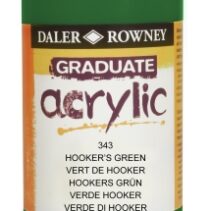 Daler Rowney Graduate Pintura Acrilica - Botella de Plastico - 500ml - Color Verde Hooker