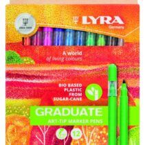 Lyra Graduate Art Tip Pack de 12 Rotuladores - Colores Surtidos