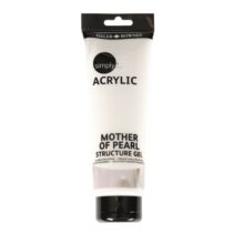 Daler Rowney Simply Mother Of Pearl Gel Acrilico - Efecto Nacarado -Tubo de Plastico - 250ml - Color Blanco
