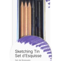 Daler Rowney Simply Pack de 8 Lapices para Esbozo - Estuche Metalico - Color Negro