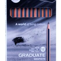 Lyra Graduate Pack de 12 Lapices de Grafito - Graduaciones Surtidas - Color Negro