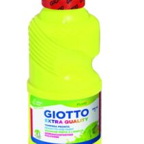 Giotto Extra Quality Fluo Tempera - 250ml - Lispa para el Uso - Botella Bio Pet - Color Amarillo Fluorescente