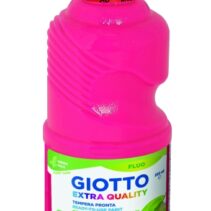 Giotto Extra Quality Fluo Tempera - 250ml - Lispa para el Uso - Botella Bio Pet - Color Rosa Fluorescente
