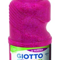 Giotto Extra Quality Glitter Tempera - 250ml - Lispa para el Uso - Botella Bio Pet - Color Magenta