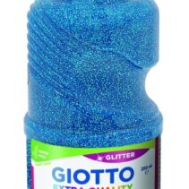 Giotto Extra Quality Glitter Tempera - 250ml - Lispa para el Uso - Botella Bio Pet - Color Cyan