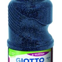 Giotto Extra Quality Glitter Tempera - 250ml - Lispa para el Uso - Botella Bio Pet - Color Azul Oscuro