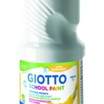 Giotto School Paint Tempera - 500ml - Lista para el Uso - Super Lavable - Botella Bio Pet - Color Blanco