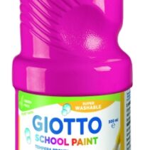 Giotto School Paint Tempera - 500ml - Lista para el Uso - Super Lavable - Botella Bio Pet - Color Magenta
