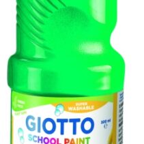 Giotto School Paint Tempera - 500ml - Lista para el Uso - Super Lavable - Botella Bio Pet - Color Verde