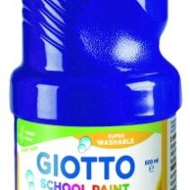 Giotto School Paint Tempera - 500ml - Lista para el Uso - Super Lavable - Botella Bio Pet - Color Violeta