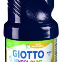 Giotto School Paint Tempera - 500ml - Lista para el Uso - Super Lavable - Botella Bio Pet - Color Negro