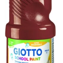 Giotto School Paint Tempera - 500ml - Lista para el Uso - Super Lavable - Botella Bio Pet - Color Marron