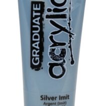 Daler Rowney Graduate Pintura Acrilica - Tubo de Plastico - 120ml - Color Imitacion Plata